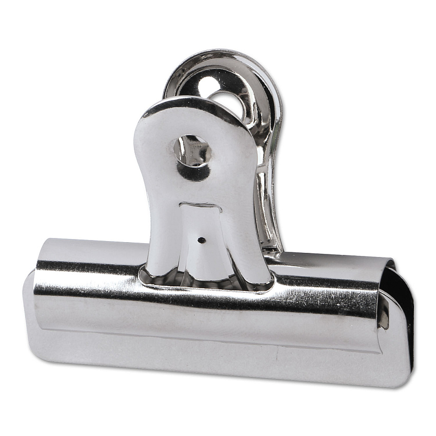 Universal Bulldog Clips, Medium, Nickel-Plated,36/Pack (UNV31264)