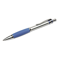 AbilityOne 7520014457230 SKILCRAFT Precision 305 Ballpoint Pen, Retractable, Medium 1 mm, Blue Ink, Silver Barrel, Dozen