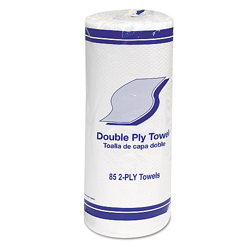 GEN Kitchen Roll Towels, 2-Ply, 11 x 7.8, White, 85/Roll, 30 Rolls/Carton (GEN1797)