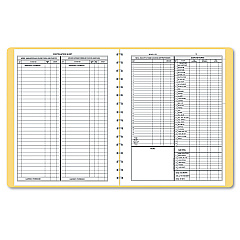 Dome Simplified Monthly Bookkeeping Record, 4 Column Format, Tan Cover, 11 x 8.5 Sheets, 128 Sheets/Book (612)
