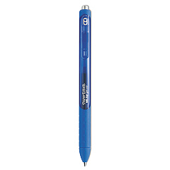 Paper Mate InkJoy Gel Pen, Retractable, Micro 0.5 mm, Blue Ink, Blue Barrel, Dozen (1951722)