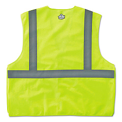 ergodyne GloWear 8215BA Type R Class 2 Econo Breakaway Mesh Safety Vest, 2X-Large to 3X-Large, Lime (21077)