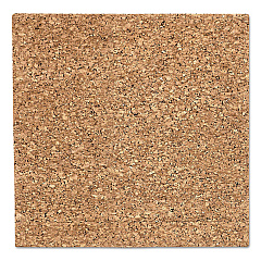 Iceberg iDesign Frameless Cork Bulletin Board, 18 x 18, Natural (35016)