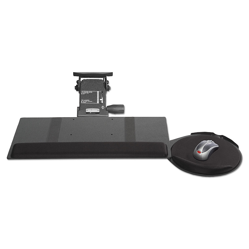 Kelly Computer Supply Leverless Lift N Lock Keyboard Tray, 19w x 10d, Black (69575)