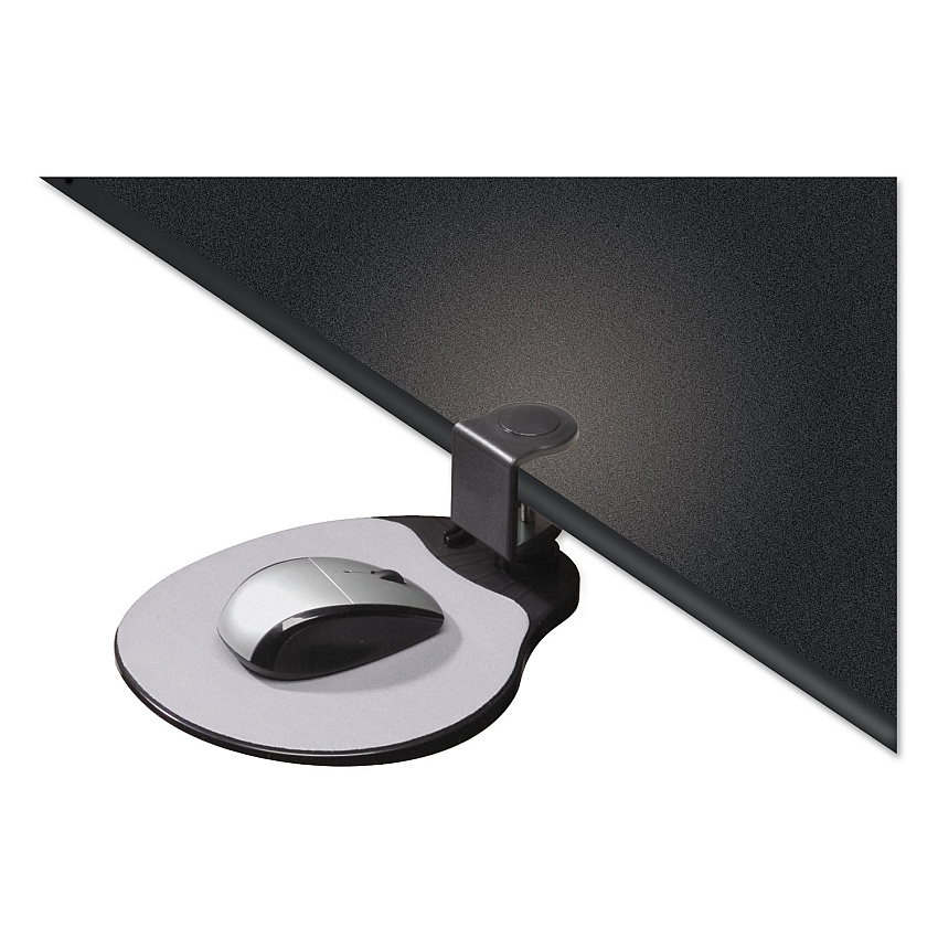 Kelly Computer Supply Clamp On Mouse Platform, 7.75 x 8, Black (10405)