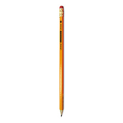 Universal Deluxe Blackstonian Pencil, HB (#2), Black Lead, Yellow Barrel, Dozen (UNV55520)