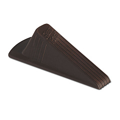 Master Caster Giant Foot Doorstop, TPR, 3.5w x 6.75d x 2h, Brown, 12/Pack (00987)