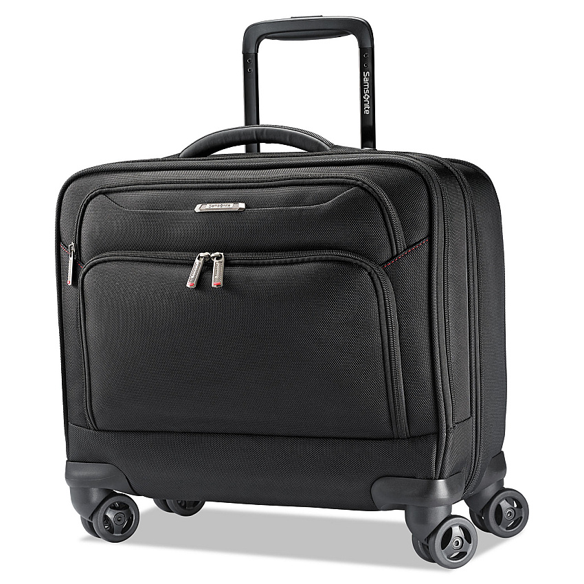 Samsonite Xenon 3 Spinner Mobile Office, Fits Devices Up to 15.6", Ballistic Polyester, 13.25 x 7.25 x 16.25, Black (894381041)