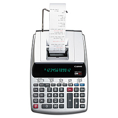 Canon MP25DV 12-Digit Ribbon Printing Calculator, Black/Red Print, 4.3 Lines/Sec (2202C001)