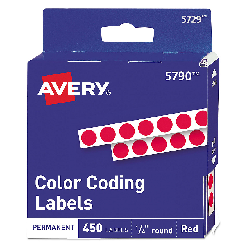 Avery 05790 Color Coding Labels