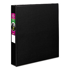 Avery Durable Non-View Binder with DuraHinge and Slant Rings, 3 Rings, 1.5" Capacity, 11 x 8.5, Black (27350)
