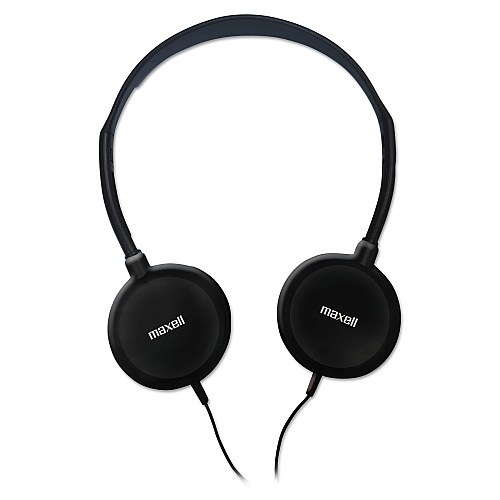 Maxell HP-200 Stereo Headphones, Silver (190318)