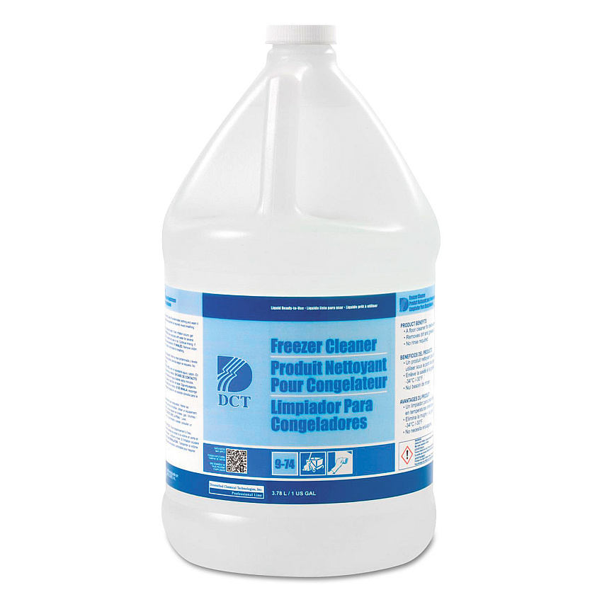 DCT Freezer Cleaner, Alcohol Scent, 1 gal Bottle, 4/Carton (00002)