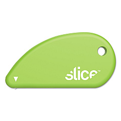 slice Safety Cutters, Fixed, Non Replaceable Micro Safety Blade, Ceramic, Green (00200)