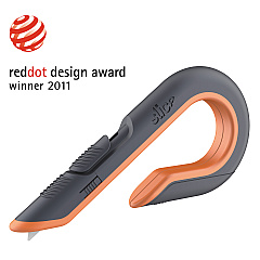 slice Box Cutters, Double Sided, Replaceable, Carbon Steel, Gray, Orange (10400)