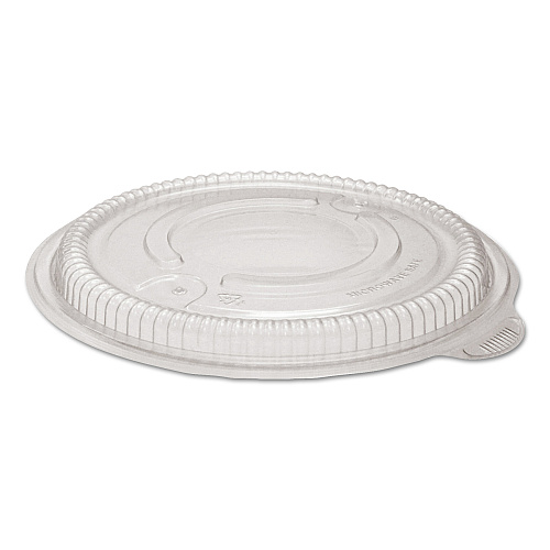 Anchor Packaging MicroRaves Incredi-Bowl Lid, For 18, 24, 32, 48 oz Incredi-Bowls, 8.5" Diameter x 0.63"h, Clear, 150/Carton (4338505)