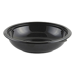 Anchor Packaging Crystal Classics Bowl, 32 oz, 8.5" Diameter, 2.14"h, Black, 300/Carton (4548432)