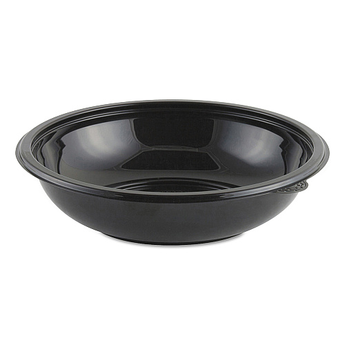 Anchor Packaging Crystal Classics Bowl, 32 oz, 8.5" Diameter, 2.14"h, Black, 300/Carton (4548432)