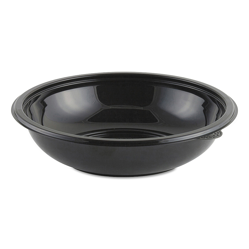 Anchor Packaging Crystal Classics Bowl, 32 oz, 8.5" Diameter, 2.14"h, Black, 300/Carton (4548432)