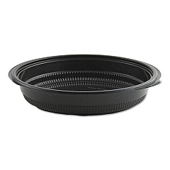 Anchor Packaging MicroRaves Incredi-Bowl Base, 24 oz, 8.5" Diameter x 1.51"h, Black, 150/Carton (4608524)