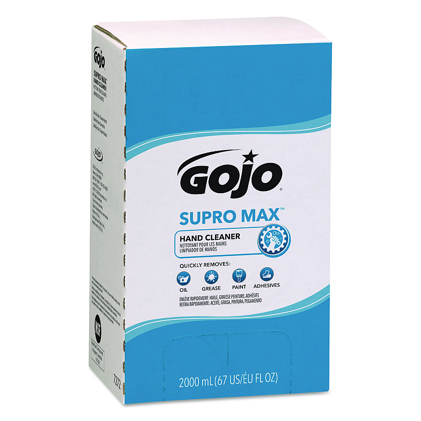 GOJO SUPRO MAX Hand Cleaner, Unscented, 2,000 mL Pouch (727204)