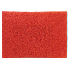 3M Low-Speed Buffer Floor Pads 5100, 28 x 14, Red, 10/Carton (59065)