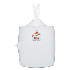2XL Contemporary Wall Mount Wipe Dispenser, 11 x 11 x 13, White (L82)