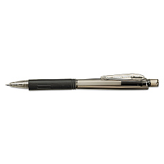 Pentel Wow! Pencils, 0.7 mm, HB (#2.5), Black Lead, Black Barrel, Dozen (AL407A)