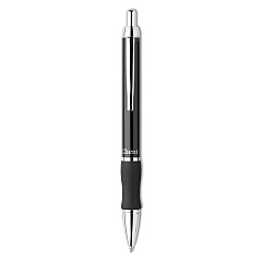 Pentel Client Ballpoint Pen, Retractable, Medium 1 mm, Black Ink, High-Gloss Black/Chrome Barrel (BK910AA)