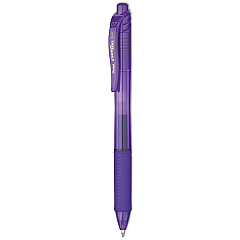 Pentel EnerGel-X Gel Pen, Retractable, Medium 0.7 mm, Violet Ink, Violet Barrel, Dozen (BL107V)