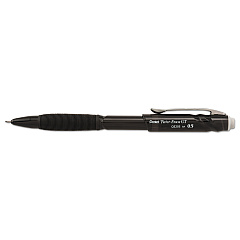 Pentel Twist-Erase GT Pencils, 0.5 mm, HB (#2.5), Black Lead, Black Barrel (QE205A)