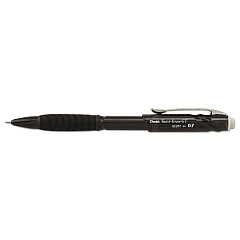 Pentel Twist-Erase GT Pencils, 0.7 mm, HB (#2.5), Black Lead, Black Barrel (QE207A)