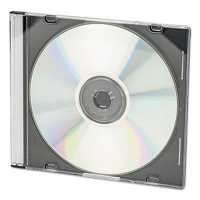 Innovera Cd/dvd Slim Jewel Cases, Clear/black, 50/pack