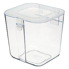 deflecto Stackable Caddy Organizer, Small, Plastic, 4.33 x 4 x 4.38, White (29101CR)