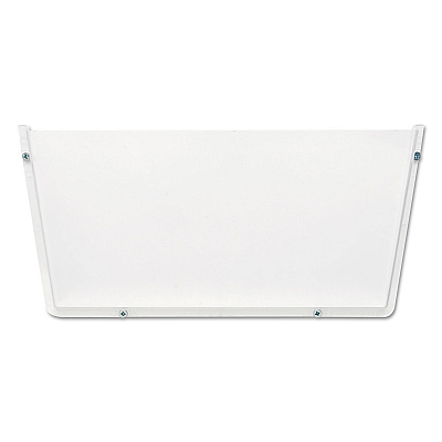 deflecto Unbreakable DocuPocket Wall File, Letter Size, 14.5" x 3" x 6.5", Clear (63201)