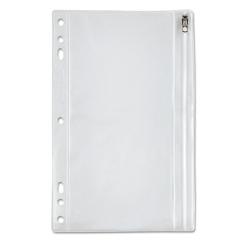 Oxford Zippered Ring Binder Pocket, 9 1/2 x 6, Clear (68599)