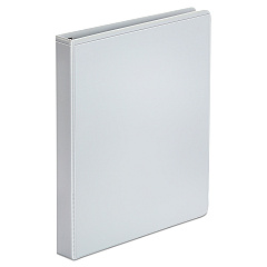Universal Economy Round Ring View Binder, 3 Rings, 1" Capacity, 11 x 8.5, White (UNV20962)
