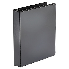 Universal Economy Round Ring View Binder, 3 Rings, 1.5" Capacity, 11 x 8.5, Black (UNV20971)