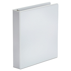 Universal Economy Round Ring View Binder, 3 Rings, 1.5" Capacity, 11 x 8.5, White (UNV20972)