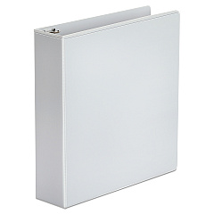Universal Economy Round Ring View Binder, 3 Rings, 2" Capacity, 11 x 8.5, White (UNV20982)