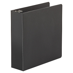 Universal Economy Non-View Round Ring Binder, 3 Rings, 3" Capacity, 11 x 8.5, Black (UNV30407)