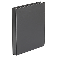 Universal Economy Non-View Round Ring Binder, 3 Rings, 1" Capacity, 11 x 8.5, Black (UNV31401)