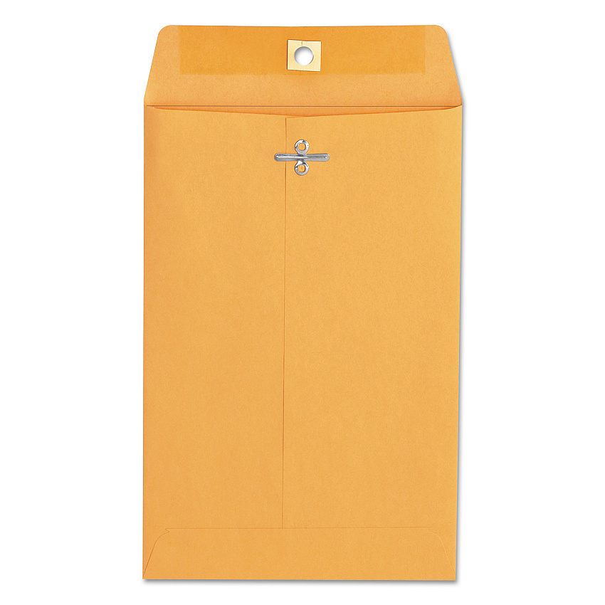 Universal Kraft Clasp Envelope, #55, Square, Clasp/Gummed Closure, 6 x 9, Brown Kraft, 100/Box (UNV35260)