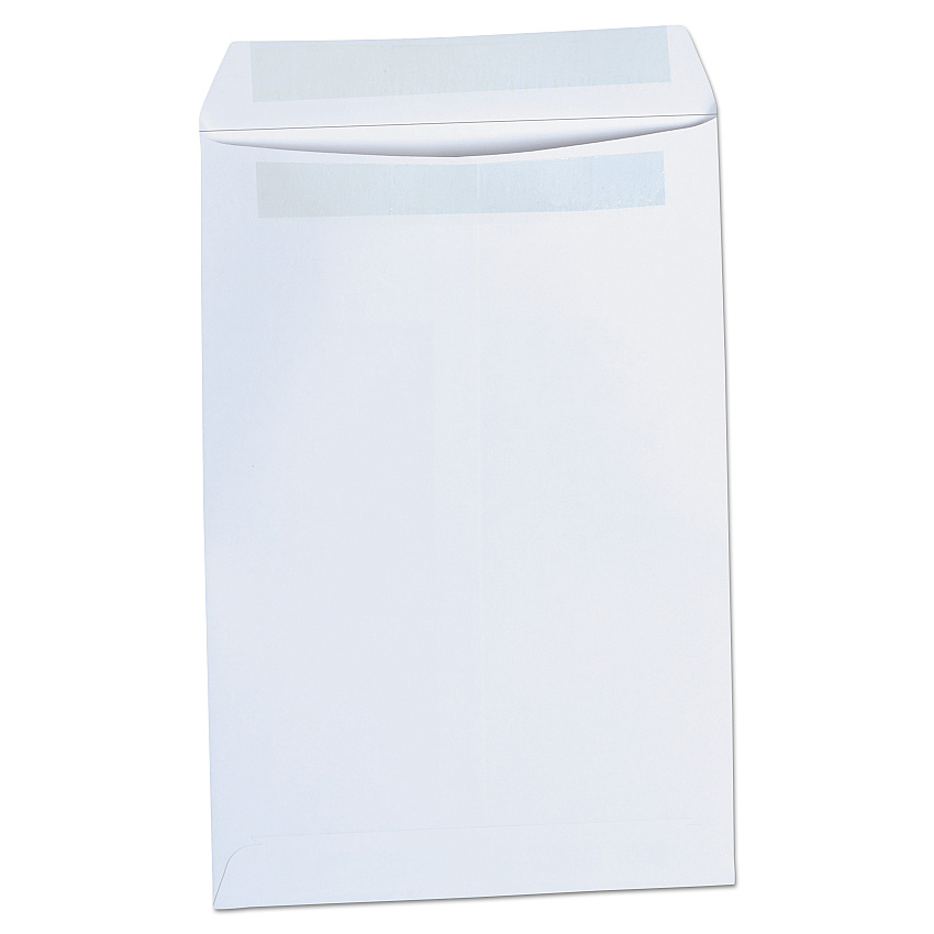 Universal Self-Stick Open-End Catalog Envelope, #1, Square Flap, Self-Adhesive Closure, 6 x 9, White, 100/Box (UNV42100)