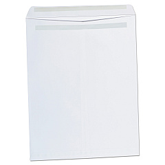 Universal Self-Stick Open-End Catalog Envelope, #15 1/2, Square Flap, Self-Adhesive Closure, 12 x 15.5, White, 100/Box (UNV42103)