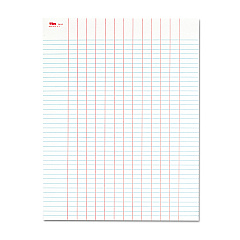 TOPS Data Pad with Plain Column Headings, Data/Lab-Record Format, 13 Columns, 8.5 x 11, White, 50 Sheets (3616)
