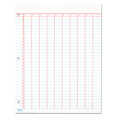 TOPS Data Pad with Numbered Column Headings, Data/Lab-Record Format, Wide/Legal Rule, 10 Columns, 8.5 x 11, White, 50 Sheets (3619)