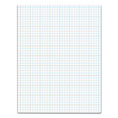 TOPS Cross Section Pads, Cross-Section Quadrille Rule (4 sq/in, 1 sq/in), 50 White 8.5 x 11 Sheets (35041)