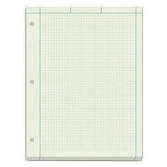 TOPS Engineering Computation Pads, Cross-Section Quadrille Rule (5 sq/in, 1 sq/in), Green Cover, 200 Green-Tint 8.5 x 11 Sheets (35502)
