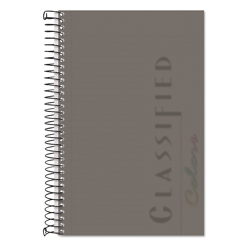 TOPS Color Notebooks, 1 Subject, Narrow Rule, Graphite Cover, 8.5 x 5.5, 100 White Sheets (73507)